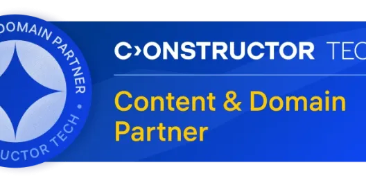 Constructor Tech Content & Domain partner badge