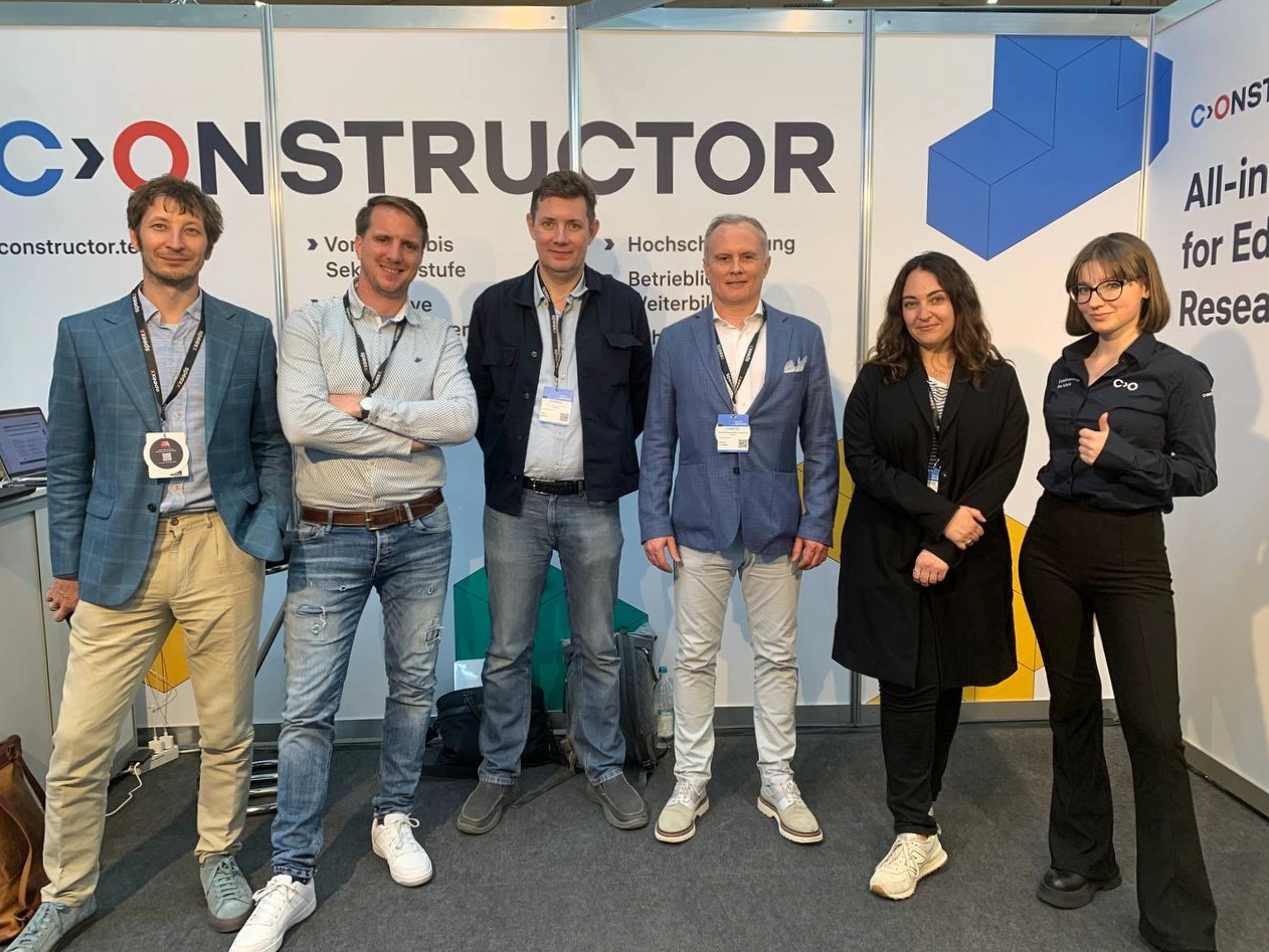 Constructor team at LEARNTEC 2023, Karlsruhe