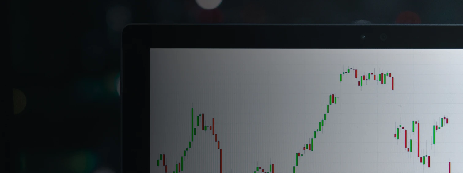 graph on a desktop screen