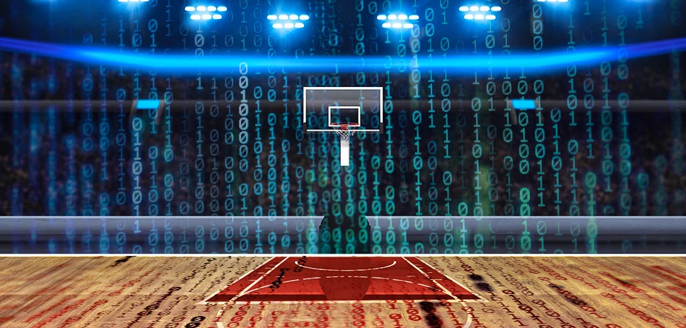 sports tech basketball field