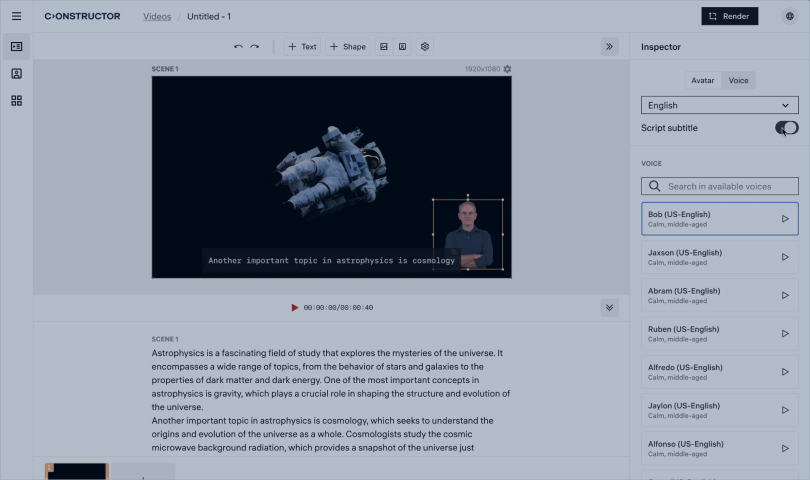 Automatic subtitles