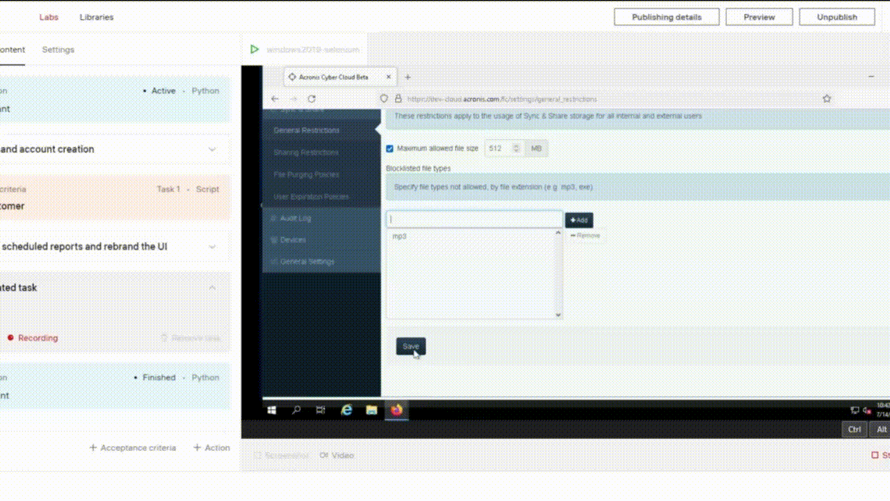 Virtual lab Rapid authoring