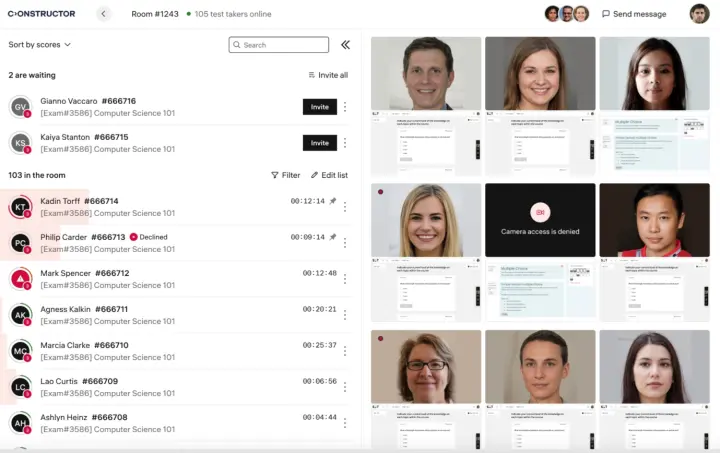 Watch online to the learners 
