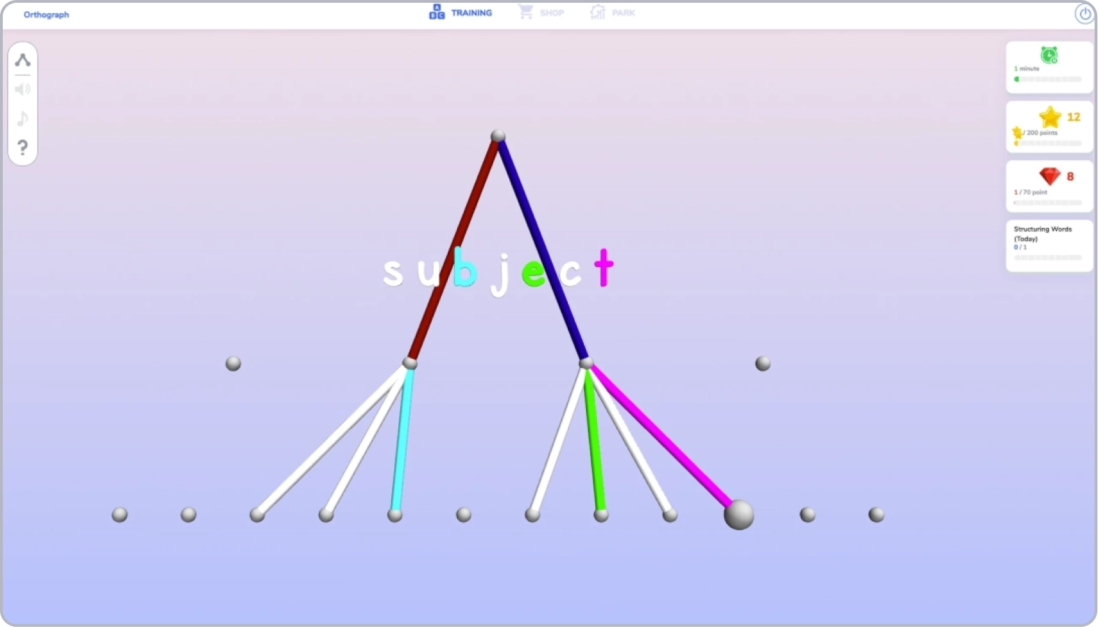 Grafari - Word structure