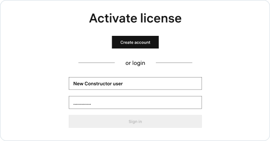 Get access to the app
