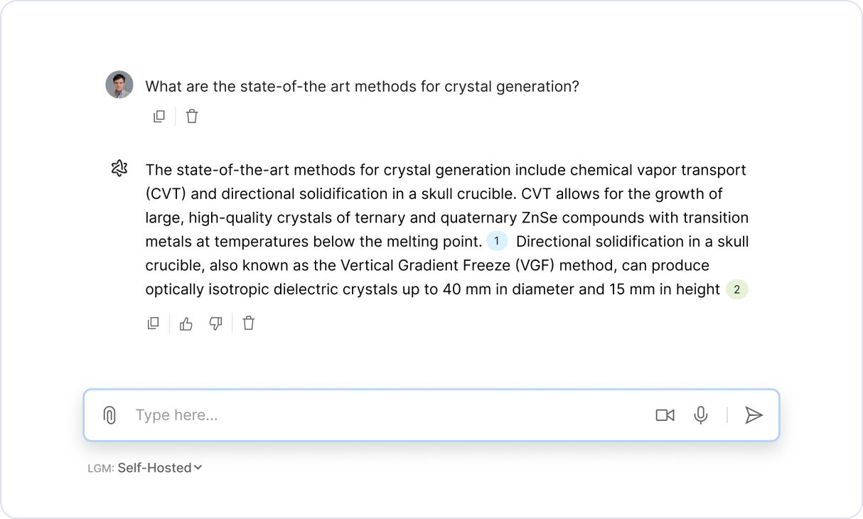 Interact with your organization's knowledge