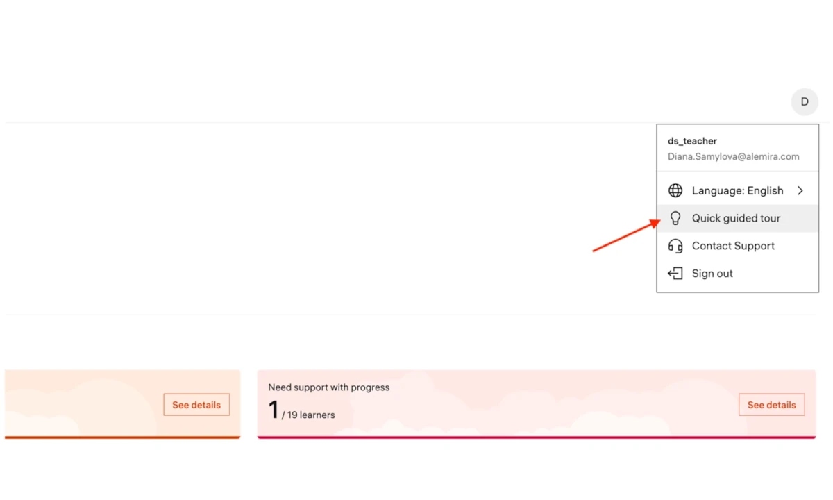 new Coach platform - Teacher onboarding