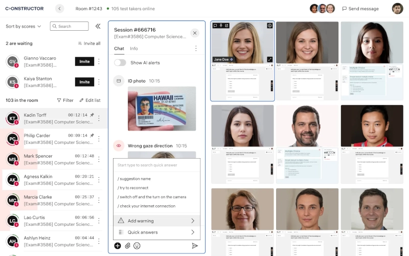 Dispatching-interface-chat-widget