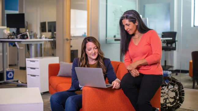 colleagues learning together