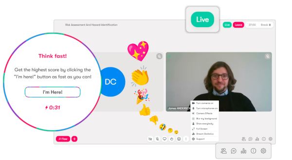 Track session performance and participant engagement with detailed reports to improve future sessions and optimize group productivity