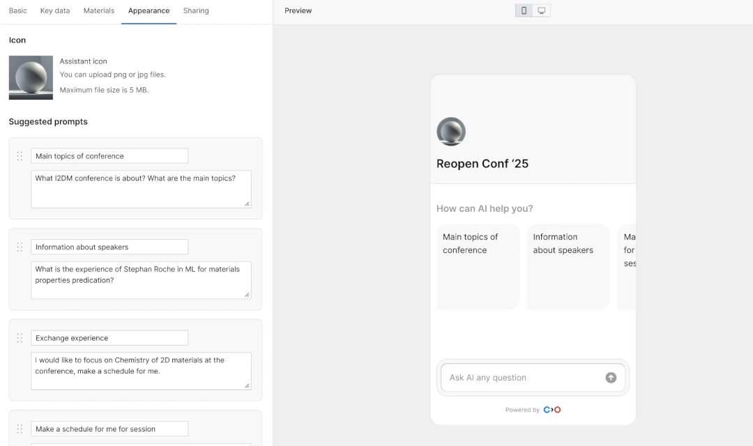 AI-optimized conference organization, participant matching, and peer reviews.