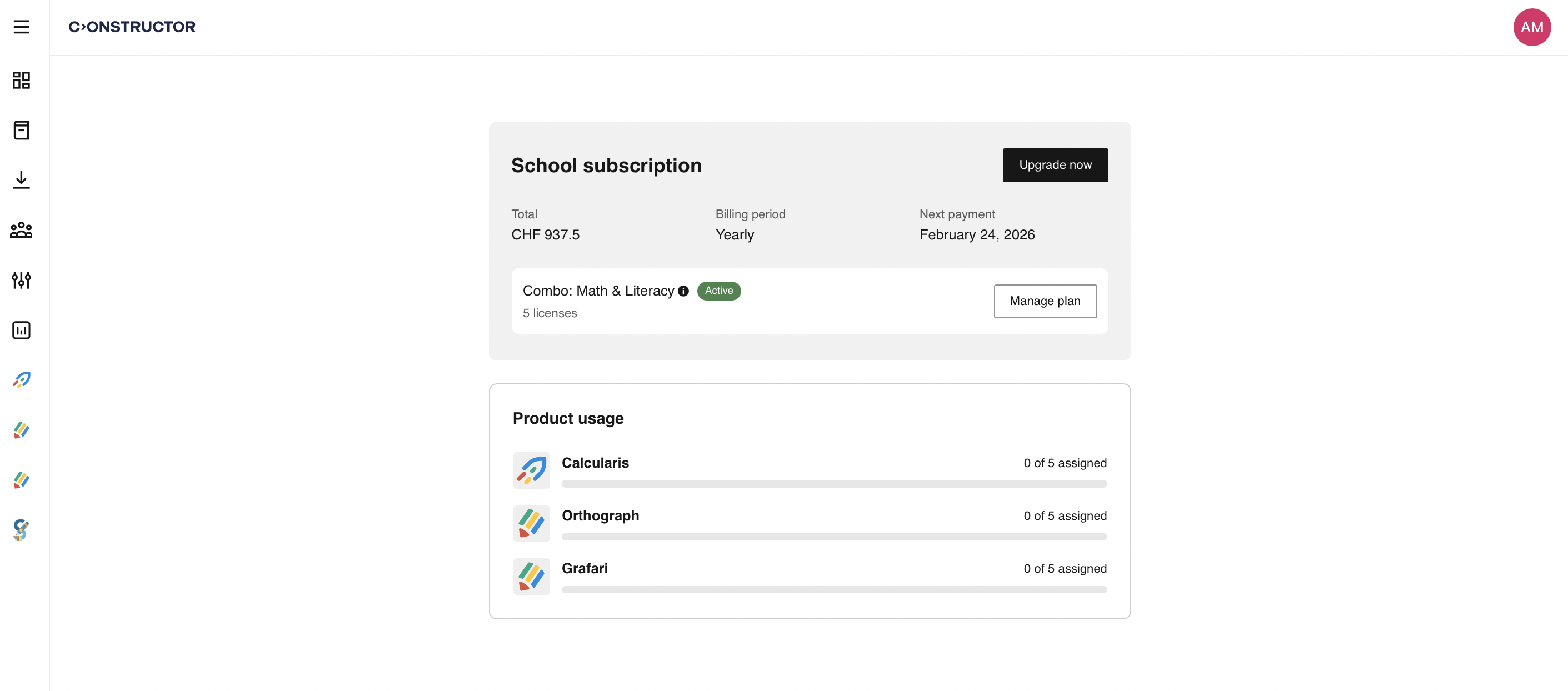subscription management 