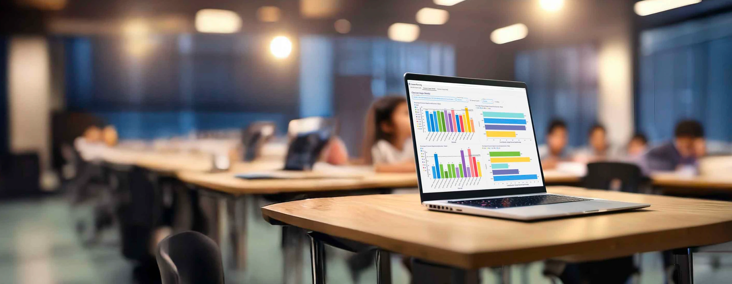 a laptop with a screen using Constructor Schedule