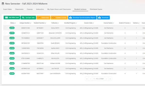 Real-time monitoring
