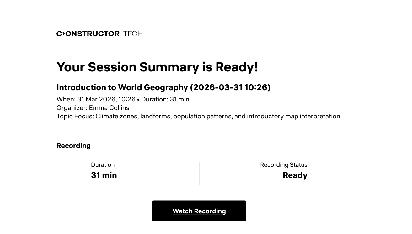 Groups session summary