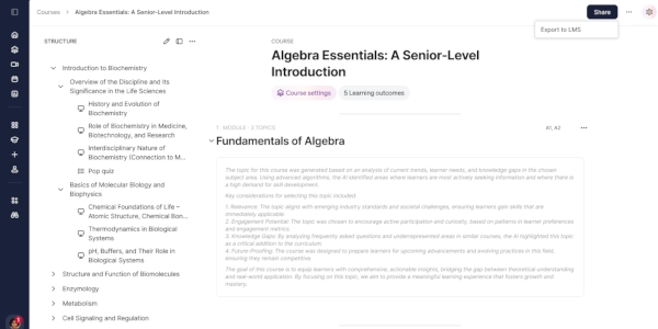 Constructor Prism: Publish to LMS