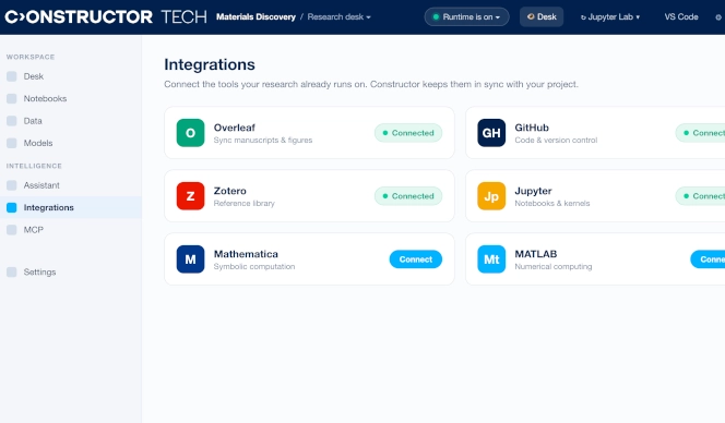Constructor research: Connects your scientific tools