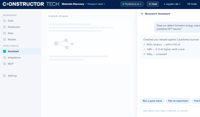 Constructor Research: Science-focused AI assistant