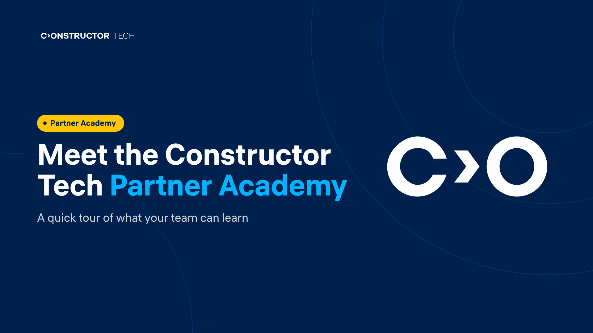 Video: a short tour of the Constructor Tech Partner Academy