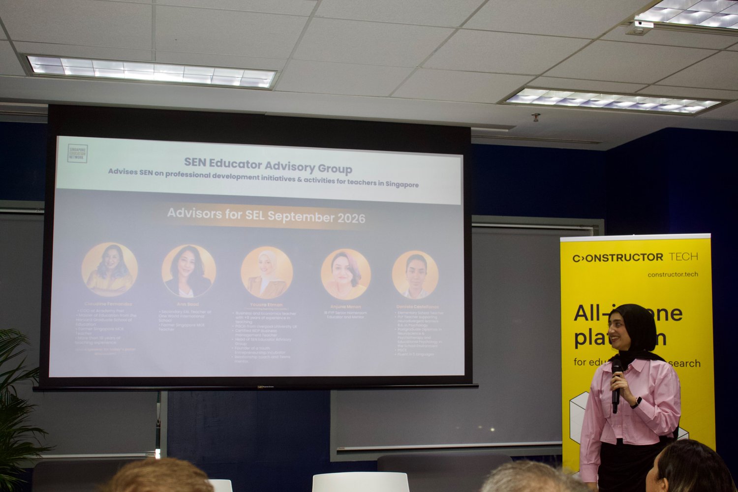 Singapore Education Network presenting its educator advisory group