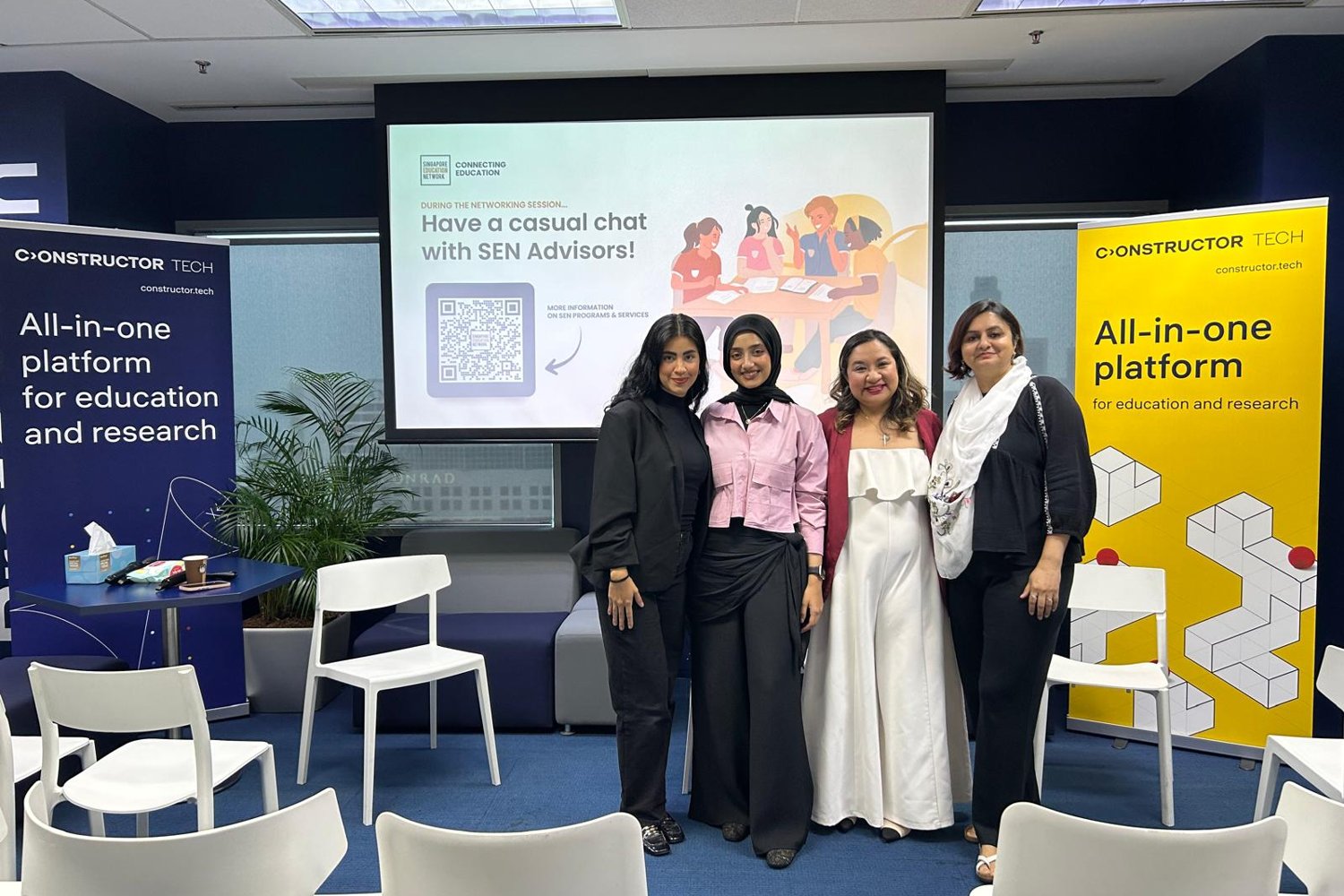 Singapore Education Network advisors at the Singapore Education Lounge