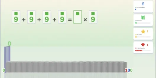 Calcularis - multiplication exercise