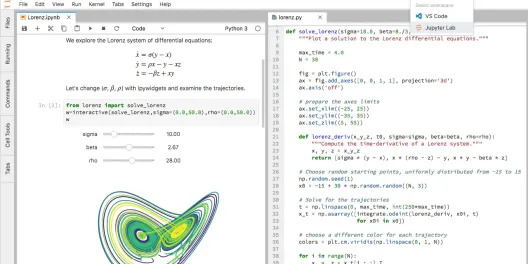 Constructor Research: Jupyter Lab notebook running a Python simulation