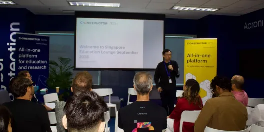 Welcome to the Singapore Education Lounge at the Constructor Tech Singapore office