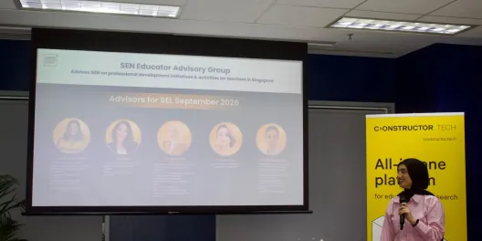 Singapore Education Network presenting its educator advisory group