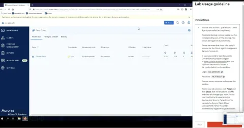 Acronis cyber fit virtual lab
