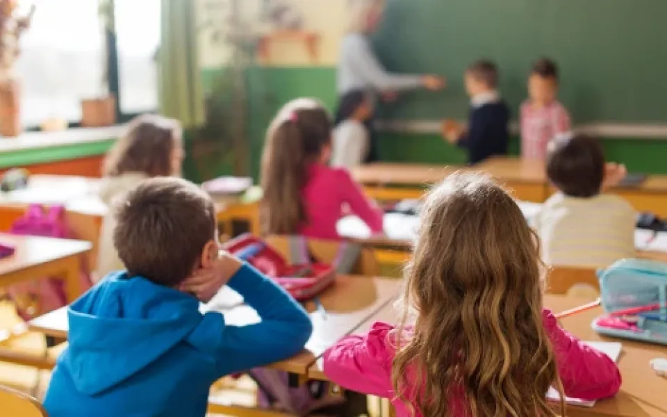 Classroom with students