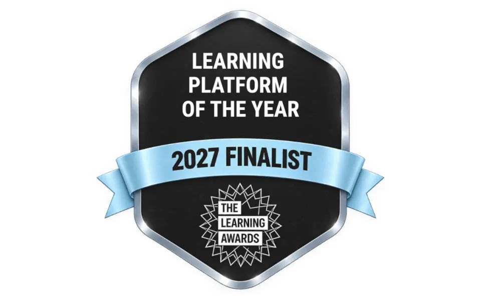 Learning Awards 2027 shortlisted badge – Constructor Learn, Learning Platform of the Year