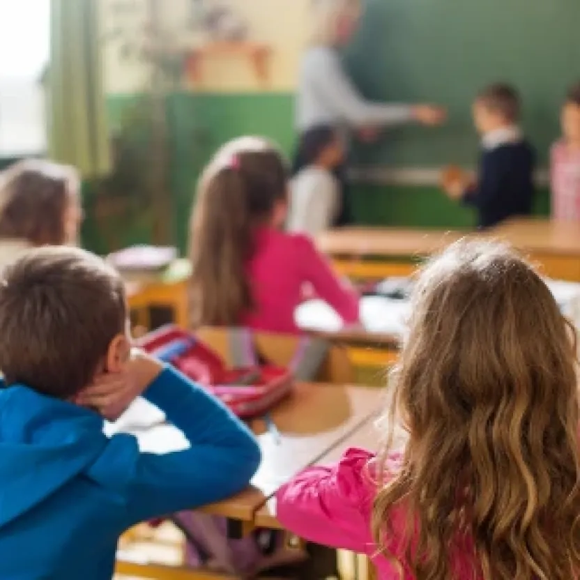 Classroom with students