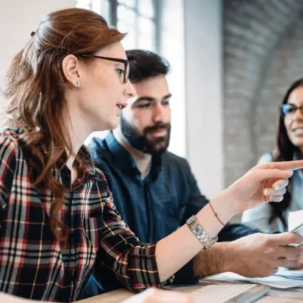 students in a workshop