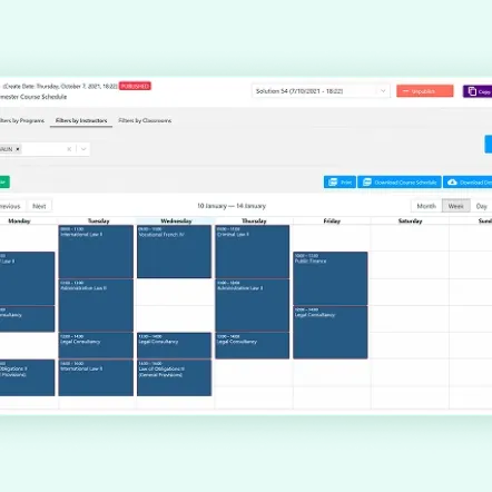 Constructor Schedule